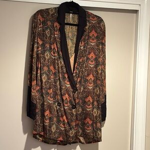 XS Free People Jacket Style Romper